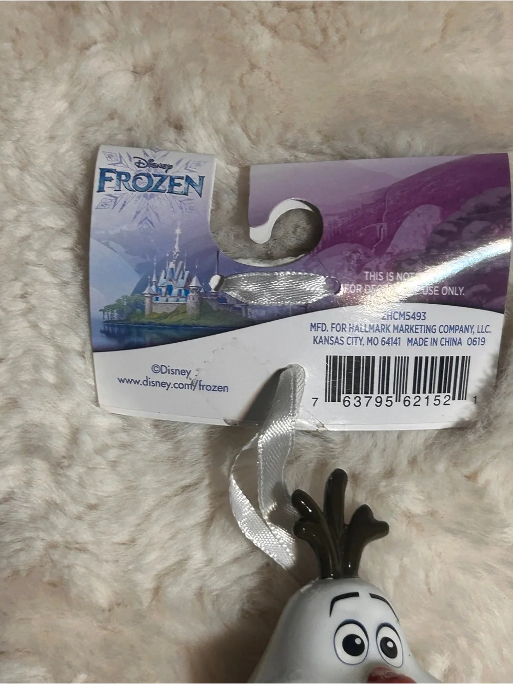 Disney Holiday Ornament pair -Olaf and Dark Vader- New